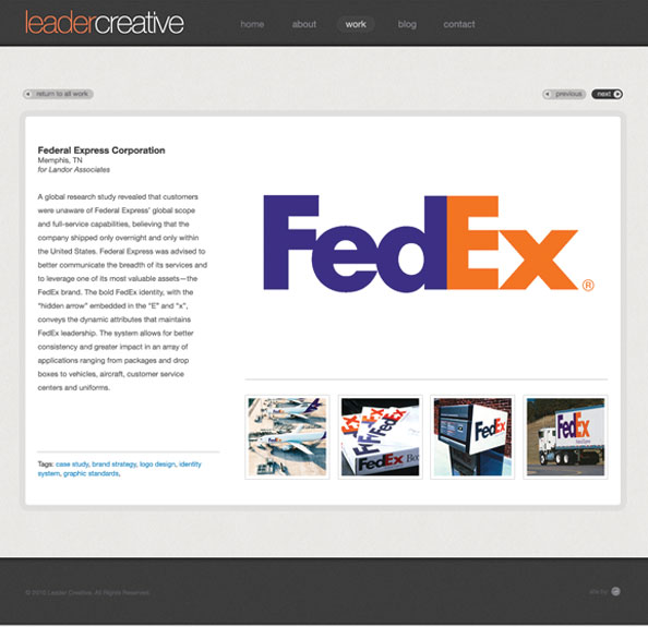 Portfolio Sample for Leader Creative