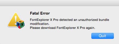 FEX fatal error on Yosemite