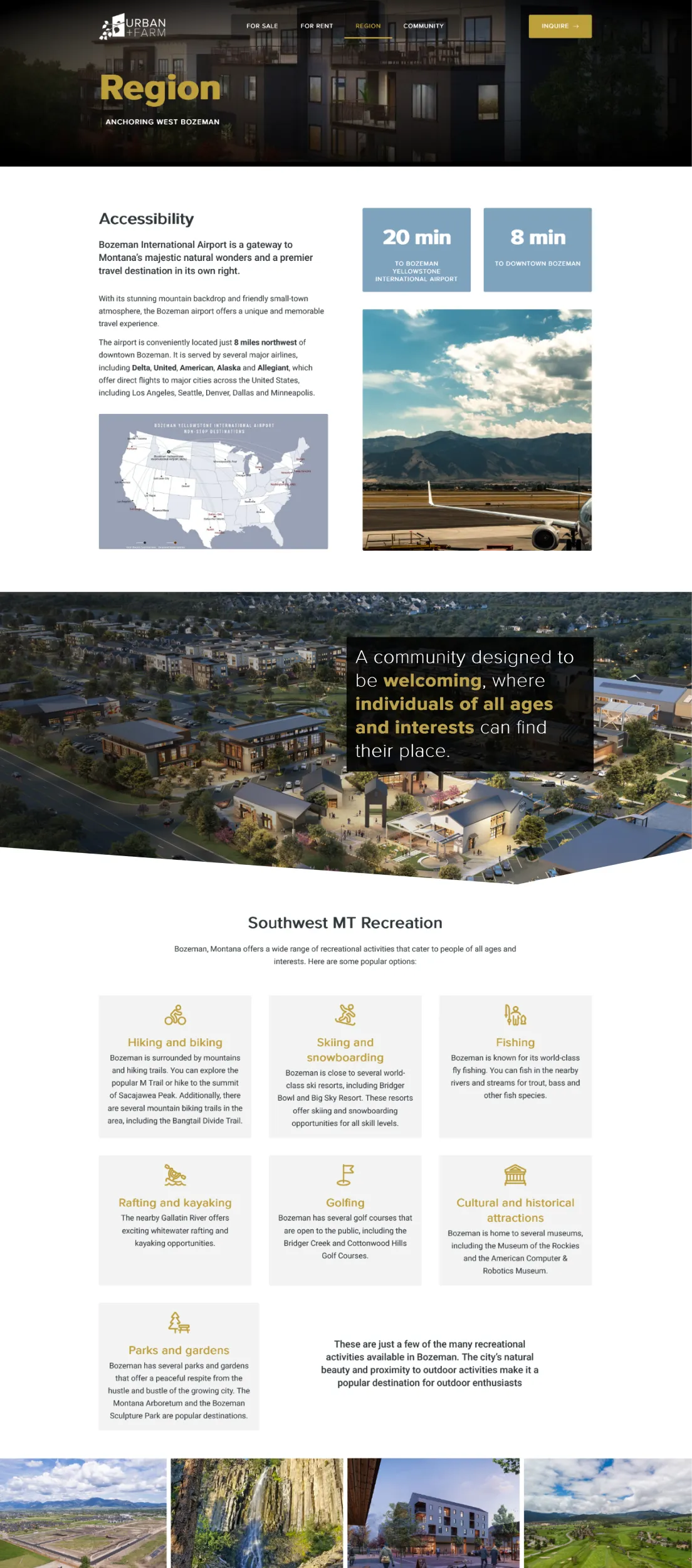 Urban Farm Region page