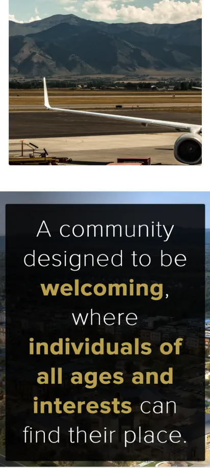 Urban Farm region page mobile view