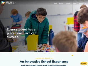American Academy of Innovation website homepage — desktop view