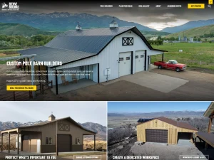 Beehive Buildings website homepage — desktop view
