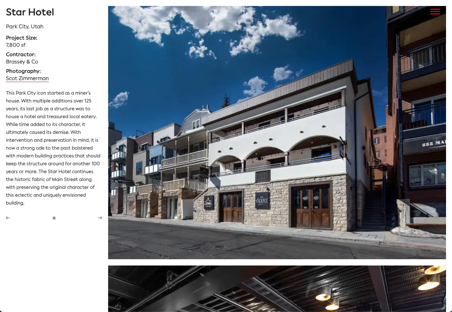 Elliott Workgroup website — project detail page